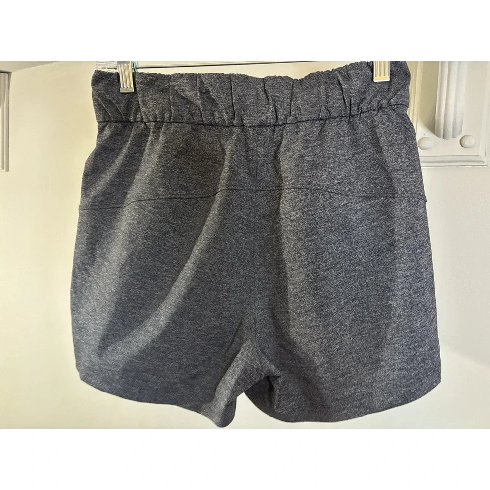 LULULEMON‎ Charcoal Gray Drawstring Shorts 2 Training Gym